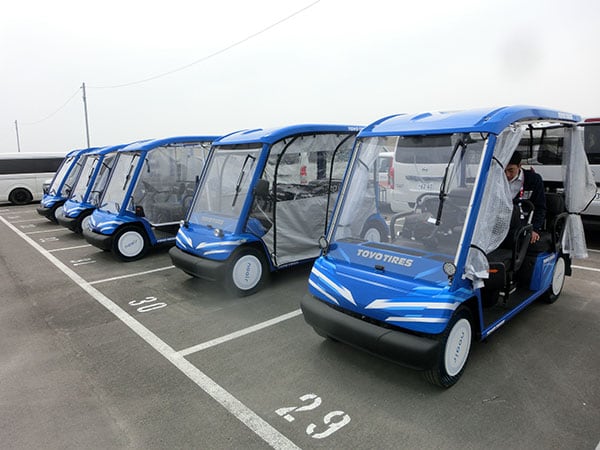 noairを装着した電動カート車両