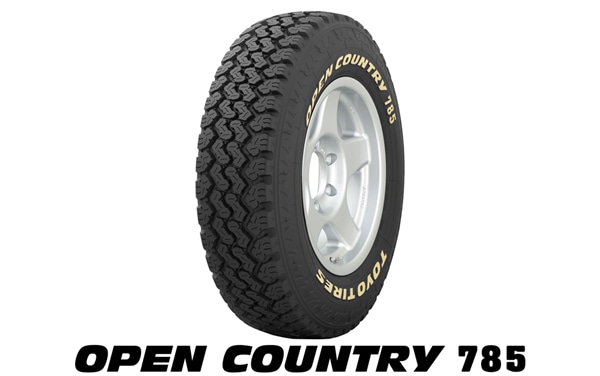 OPEN COUNTRY 785タイヤ写真＋ロゴ