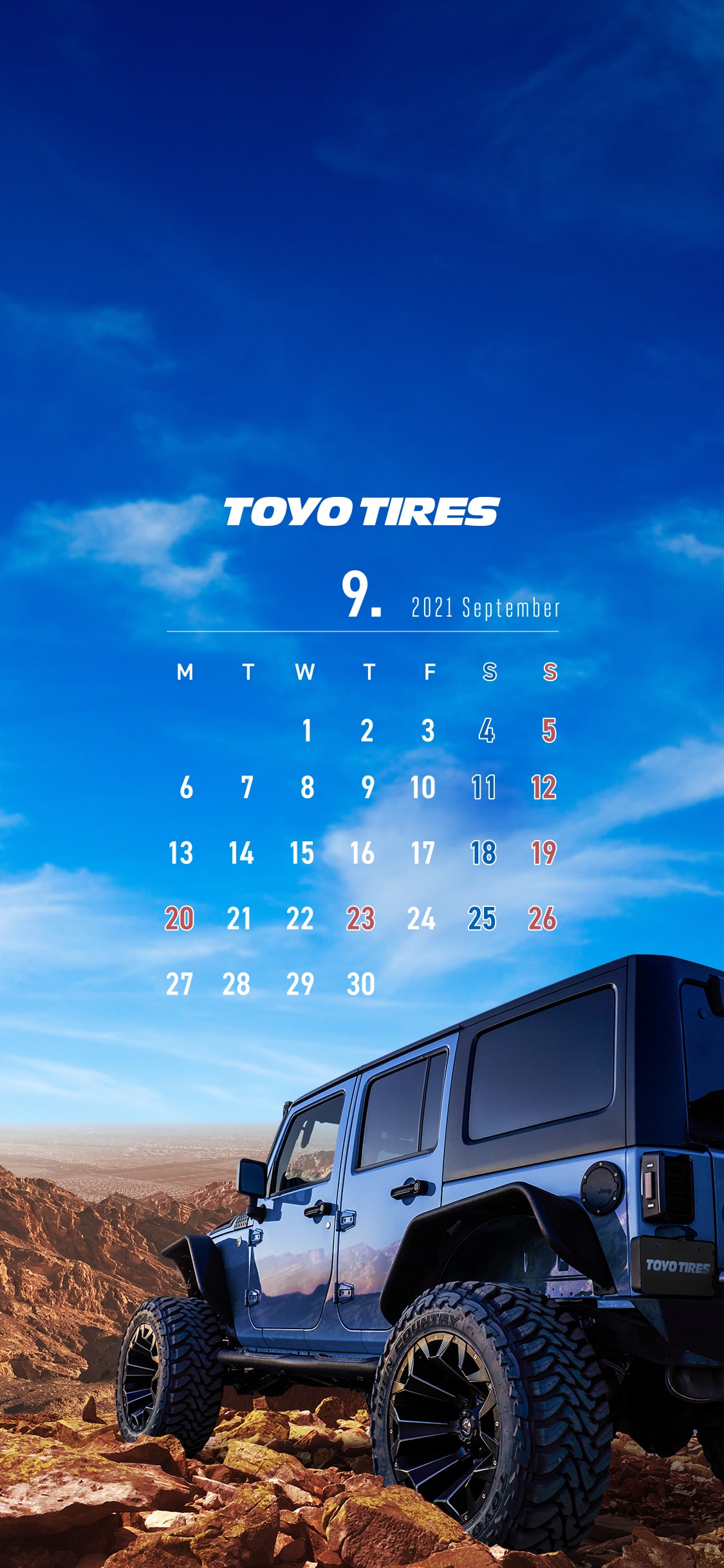 Toyo Tires オリジナル壁紙 カレンダー ギャラリー Toyo Tires トーヨータイヤ 企業サイト